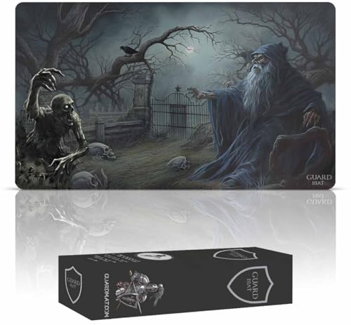 Guard Mat - Necromantic Rite (Genähte Kanten) – Spielmatte für Magic – Spielmatten für Magic The Gathering – Playmat kompatibel mit MTG, YuGiOh, Der Herr de Ringe, Pokemon, TCG, Kartenspielmatte von Guard Mat