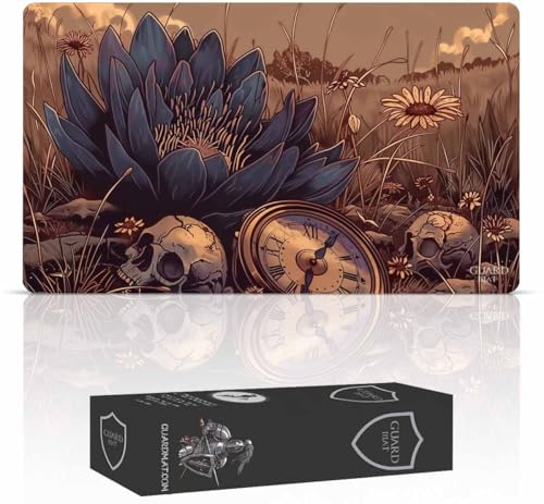 GuardMat – Lotus of Time (genähte Kanten) – Matte für Magic The Gathering – Playmat kompatibel mit MTG, Herr der Ringe, TCG, Brettspiele von Guard Mat