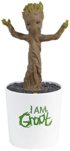 Guardians of the Galaxy GG-408 Marvel Tanzender Baby Groot | Interaktive Figur mit Sound und Reaktion zur Umgebungsmusik | 23cm, Einfarbig, Standard Guardians of the Galaxy GG-408 Marvel Tanzender Baby Groot | Interaktive Figur mit Sound und Reaktion zur Umgebungsmusik | 23cm, Einfarbig, Standard von Disney