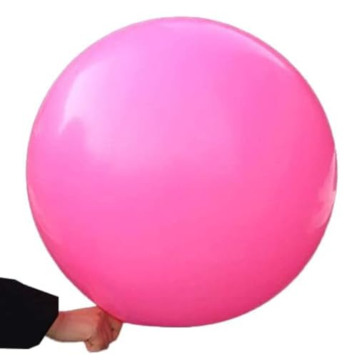 5 große Ballons - 36 Zoll Runde Ballons - extra große und dicke Ballons wiederverwendbare riesige Latexballons für Hochzeits- / Geburtstagsfeierdekorationen, Festivals Weihnachtsdekorationen (Pink) von GuassLee