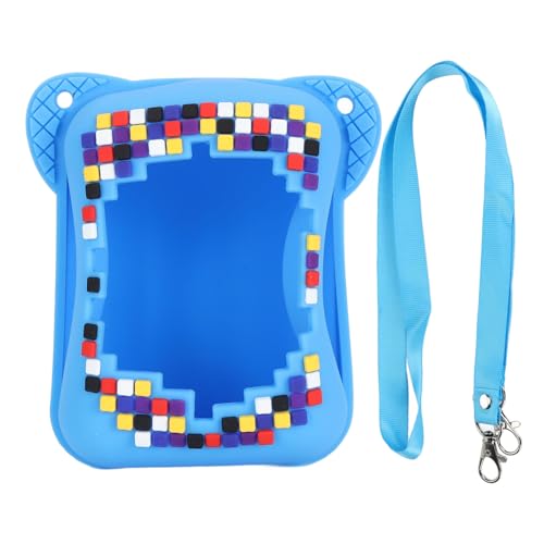 Gucagle Silikonabdeckung Hülle für Bitzee Interactive Toy Digital Haustier Kratzer Schutzhauthülle mit Lanyard Reisespeicher für elektronische Haustiere Helles Farben Urlaub (Blau) von Gucagle