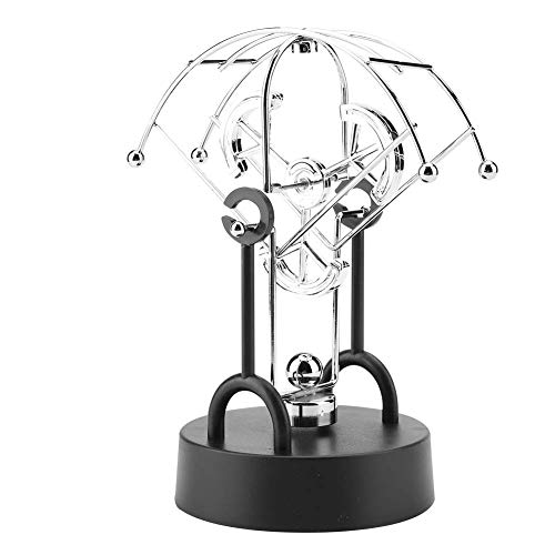 Perpetual Motion Kinetic Art Desk Decoration Hochqualität modernes Schwunggerät für Bürodekoration Eisen Kunststoff 11x20 cm 4 AA -Batterien (B103) von Gucagle