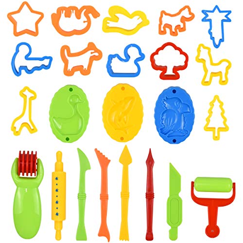 Gudalea 26 Stück Knetwerkzeug Teig Plastilin Werkzeuge, Knete Zubehör, Teiliges Spielteig für Kinder, Knetwerkzeugset, für Kinder, Mädchen und Jungen Gudalea 26 Stück Knetwerkzeug Teig Plastilin Werkzeuge, Knete Zubehör, Teiliges Spielteig für Kinder, Knetwerkzeugset, für Kinder, Mädchen und Jungen von Gudalea