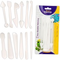 Dekor-Modellier Werkzeug, 12-tlg , zum Bearbeiten von Zuckermasse Dekor-Modellier Werkzeug, 12-tlg , zum Bearbeiten von Zuckermasse von Günthart