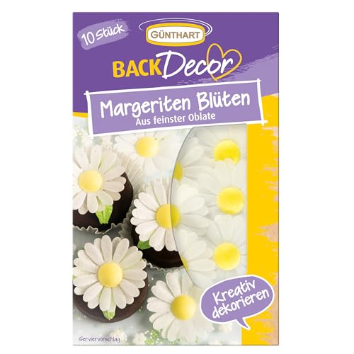 Günthart BackDecor | Margeriten Blüten aus feinster Oblate | geeignet auch für Kuchen oder Cupcakes Günthart BackDecor | Margeriten Blüten aus feinster Oblate | geeignet auch für Kuchen oder Cupcakes von Günthart