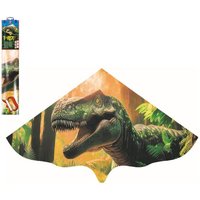 Paul Günther 1112 - Kinderdrachen T-REX aus PE-Folie, mit Wickelgriff und Schnur, Größe: 115 x 63 cm von Günther Flugspiele