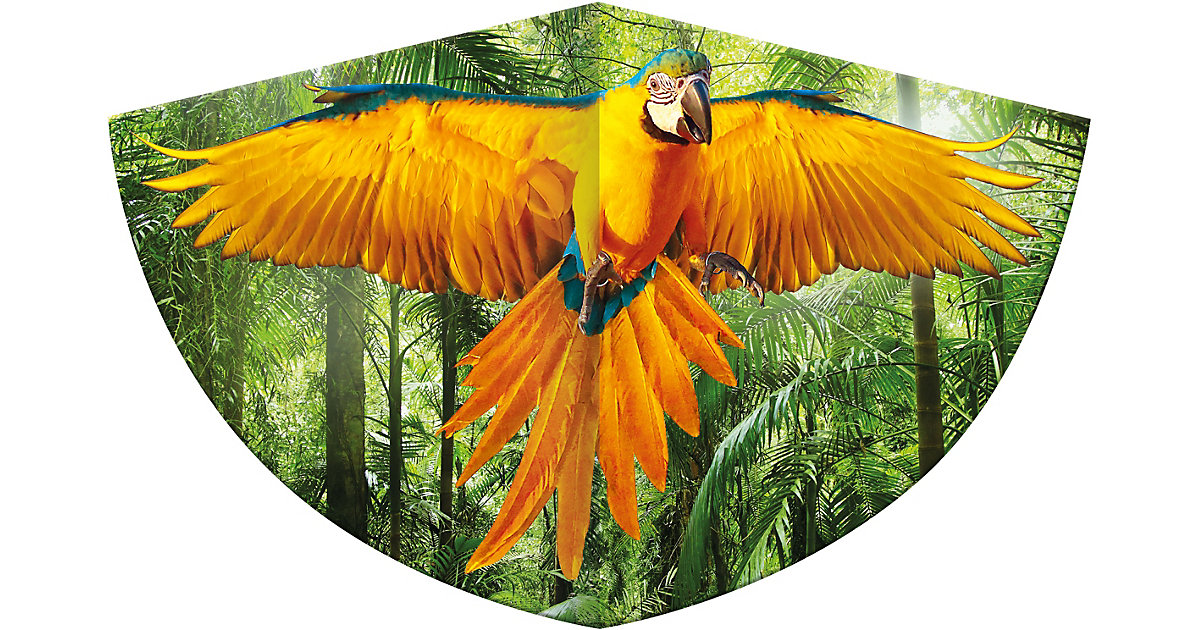 Papagei Kinderdrachen orange/grün von Günther