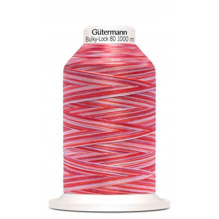 Gütermann Bulky-Lock 80 Multi Rot Nähgarn Polyester 9974 - 1000m von Gütermann