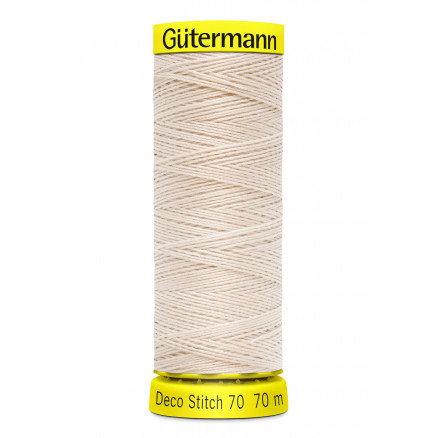 Gütermann Deco Stitch 70 Nähgarn Polyester 802 - 70m Gütermann Deco Stitch 70 Nähgarn Polyester 802 - 70m von Gütermann