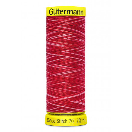 Gütermann Deco Stitch Multi 70 Rot Nähgarn Polyester 9984 - 70m Gütermann Deco Stitch Multi 70 Rot Nähgarn Polyester 9984 - 70m von Gütermann