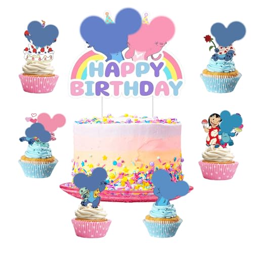 25 Cake Decoration,Kuchen Dekoration,Cupcake Toppers,Cupcake Geburtstag Topper für Junge Mädchen Geburtstag Themen Party von Gugatad