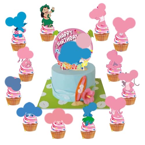 25 Cake Decoration,Kuchen Dekoration,Cupcake Toppers,Cupcake Geburtstag Topper für Junge Mädchen Geburtstag Themen Party von Gugatad