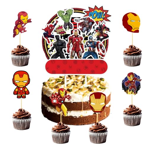 25 Cake Decoration,Kuchen Dekoration,Cupcake Toppers,Cupcake Geburtstag Topper für Junge Mädchen Geburtstag Themen Party von Gugatad