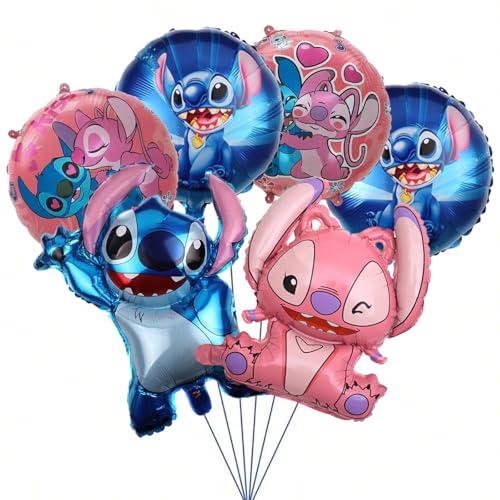 Geburtstags Deko,6 Stück Geburtstagsdeko,Folienballon Party Dekoration Set mit Folienballon(B von Gugatad