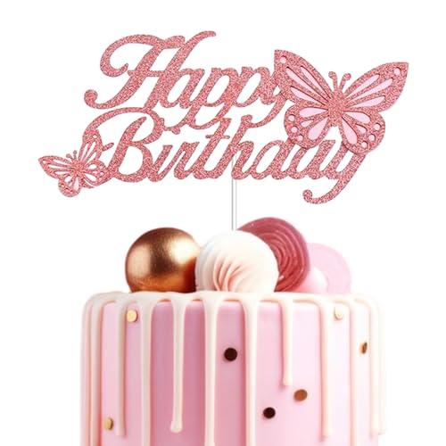 Schmetterling Cake Decoration,Schmetterling Kuchen Dekoration, Cupcake Toppers,Cupcake Geburtstag Topper für Junge Mädchen Geburtstag Themen Party von Gugatad