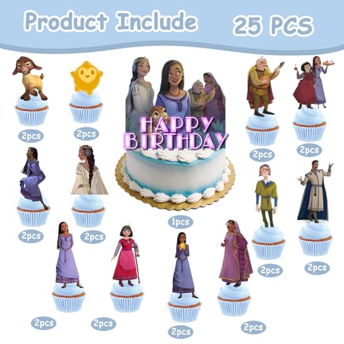 WishTortendeko,25pcs WishCake Topper,Wish Party Kuchen Dekoration,Wish Cartoons Kuchen Topper,für Geburtstagsfeier Cupcake-Dekoration für Kinder WishTortendeko,25pcs WishCake Topper,Wish Party Kuchen Dekoration,Wish Cartoons Kuchen Topper,für Geburtstagsfeier Cupcake-Dekoration für Kinder von Gugatad