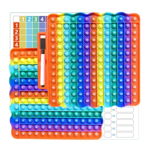 Pop Out Multiplikationstabelle 12x12 Math Multiplikation Fidget Spielzeug 1x1 Lernen Spiel Multiplikationsbrett Popper Multiplikationstabelle Lindert Stress und Angst 12x12&12+12 Lernen Spiel von Guhupoy