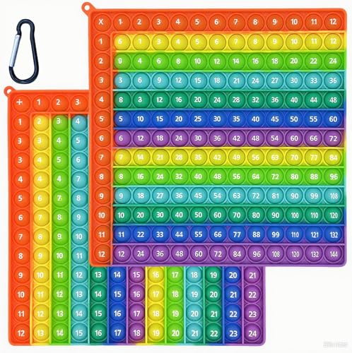 Pop Out Multiplikationstabelle 12x12 Math Multiplikation Fidget Spielzeug 1x1 Lernen Spiel Multiplikationsbrett Popper Multiplikationstabelle Lindert Stress und Angst 12x12&12+12 Lernen Spiel von Guhupoy
