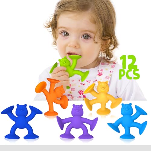Saugnapf Spielzeug Kinder, Niedlicher Bär Badewannenspielzeug, Montessori Spielzeug ab 2 Jahr Silikon Badespielzeug Baby ab 1 2 3 Jahre Reise Spielzeug Sensorik Spielzeug für 4-8 Jahre (12) Saugnapf Spielzeug Kinder, Niedlicher Bär Badewannenspielzeug, Montessori Spielzeug ab 2 Jahr Silikon Badespielzeug Baby ab 1 2 3 Jahre Reise Spielzeug Sensorik Spielzeug für 4-8 Jahre (12) von Guibola