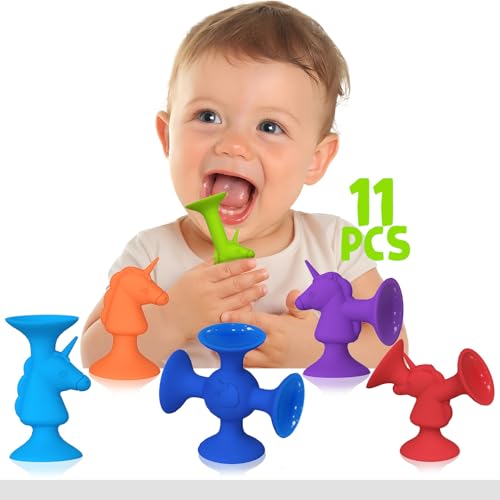 Guibola Saugnapf Spielzeug Kinder 11PCS Badewannen Spielzeug Montessori Spielzeug Sensorik Spielzeug Reise Spielzeug Einhorn Silikon Saugnapf Badespielzeug für 3 4 5 6 7 8 Jahre Jungen Mädchen Guibola Saugnapf Spielzeug Kinder 11PCS Badewannen Spielzeug Montessori Spielzeug Sensorik Spielzeug Reise Spielzeug Einhorn Silikon Saugnapf Badespielzeug für 3 4 5 6 7 8 Jahre Jungen Mädchen von Guibola