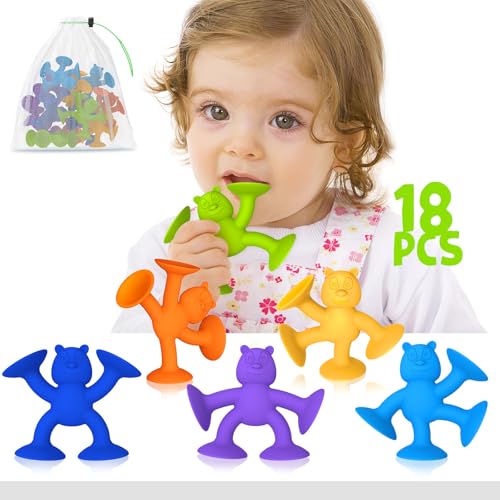 Saugnapf Spielzeug Kinder,Niedlicher Bär Badespielzeug Baby ab 1 2 3 Jahr, Silikon Badewannen Spielzeug, Reise Spielzeug,Montessori Spielzeug, Sensorik Spielzeug für 4-8 Jahre Jungen (18) Saugnapf Spielzeug Kinder,Niedlicher Bär Badespielzeug Baby ab 1 2 3 Jahr, Silikon Badewannen Spielzeug, Reise Spielzeug,Montessori Spielzeug, Sensorik Spielzeug für 4-8 Jahre Jungen (18) von Guibola