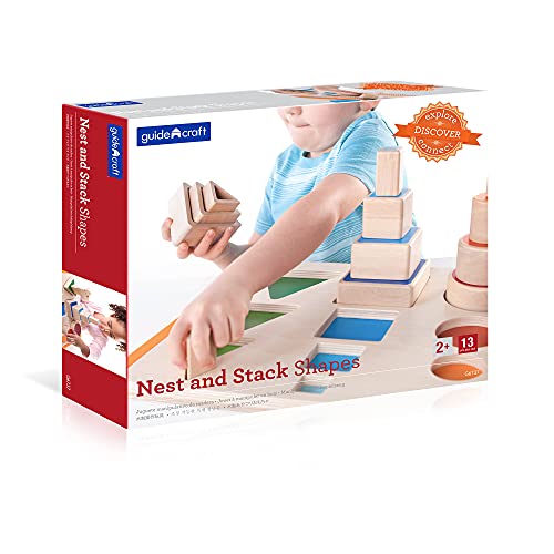 Guidecraft Nest and Stack Shapes, Educational and Learning Toys for Kids Guidecraft Nest and Stack Shapes, Educational and Learning Toys for Kids von GuideCraft