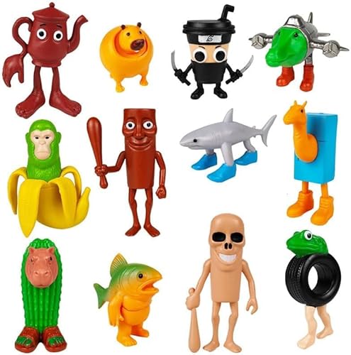 Guidre 12 Stück 3D Tung Tung Tung Sahur Figur,Italian Brainrot BRR BRR Patapim,Tung Tung Tang Sahur-Figur,Anime-3D-gedrucktes Tiermodell,Geschenk für Kinder und Erwa Guidre 12 Stück 3D Tung Tung Tung Sahur Figur,Italian Brainrot BRR BRR Patapim,Tung Tung Tang Sahur-Figur,Anime-3D-gedrucktes Tiermodell,Geschenk für Kinder und Erwa von Guidre