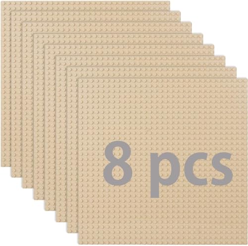 8 Platten-Set Bauplatte Kompatibel mit Meisten Marken,Classic Bausteine Grundplatte,Kompatibel mit Bauplatte Lego Classic,25.5 * 25.5cm,Sand Grundplatte 8 Platten-Set Bauplatte Kompatibel mit Meisten Marken,Classic Bausteine Grundplatte,Kompatibel mit Bauplatte Lego Classic,25.5 * 25.5cm,Sand Grundplatte von Guihumz