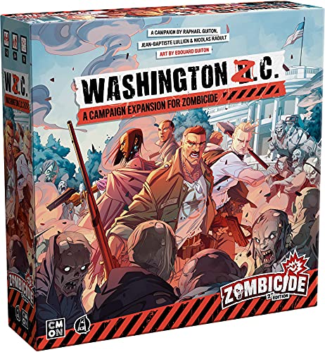 Guillotine Games Zombicide 2. Edition: Washington Z.C. Erweiterung, Brettspiel, ab 14 Jahren, 1 bis 6 Spieler, 60 Minuten Spieldauer., GUGZCD002 von CMON