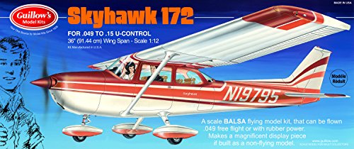 GUILLOW's Cessna Skyhawk 172 802 Powered Balsa Flying Model Kit von Guillow
