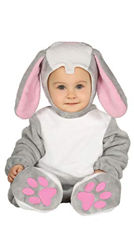 Guirca - Bugs Bunny Hase Kostüm 6/12 Monate, Farbe Grau, Weiß und Rosa, 88383 von Fiestas GUiRCA