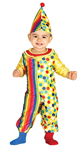 Guirca - Baby-Clown-Kostüm 6/12 Monate, mehrfarbig, 6-12, 85971 von Fiestas GUiRCA