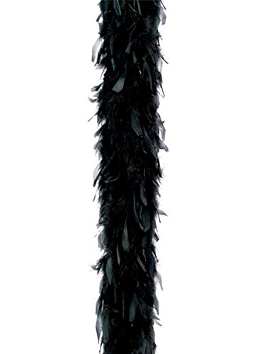 Guirca Fiestas GUI16342 - Boa mit schwarzen Federn, 1.80 m (40 Gramm) von Guirca