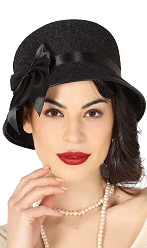 Guirca 13028 - Schwarzer Hut für Damen, 20 Jahre von Fiestas GUiRCA