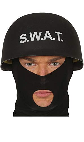 Guirca 13161 Helm für Agente Swat, Schwarz, Taglia unica von FIESTAS GUIRCA