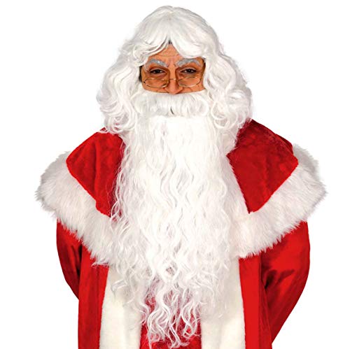 Guirca Fiestas GUI4977 - Extra Weihnachstmann Perücke und Bart (Box CONTAI von Guirca
