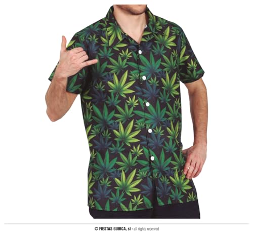 Guirca Hippie Kostuums | Relaxing Weed Blouse Man | Maat 52-54 | Carnaval kostuum | Verkleedkleding von Guirca