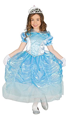 Guirca-Kostüm Schwanenprinzessin 7/9 Jahre, Farbe Hellblau, 7-9, FG85869 von Guirca