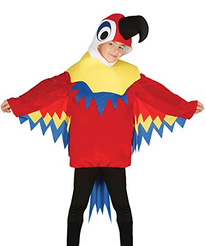 FIESTAS GUIRCA, S.L. Tropischer Papagei Kostüm für Kinder M-(7/9 Jahre) von FIESTAS GUIRCA, S.L.