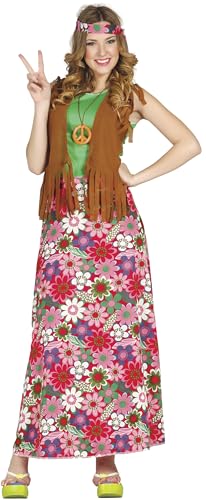 Generique - Damen Kostüm Hippie glücklich Large Grün von Fiestas GUiRCA