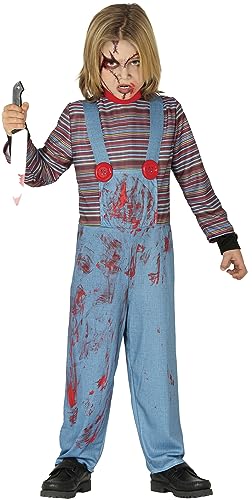 Guirca - Kostüm Chuckie Kind 5/6 Jahre, Farbe Blau und Rot, von 5 bis 6, 87798 von Fiestas GUiRCA