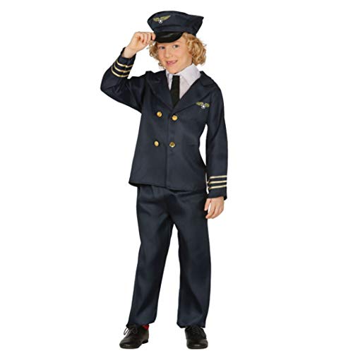 Pilot - Kostüm für Kinder Gr. 110 - 146, GröÃŸe:110/116 von Fiestas Guirca