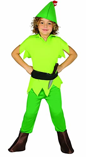 FIESTAS GUIRCA Der Grüne Bogenschütze Kinder Kostüm - Alter 5-6 J. - Märchen Kostüm für Jungen Karneval, Fasching, Film Motto Partys von Fiestas GUiRCA