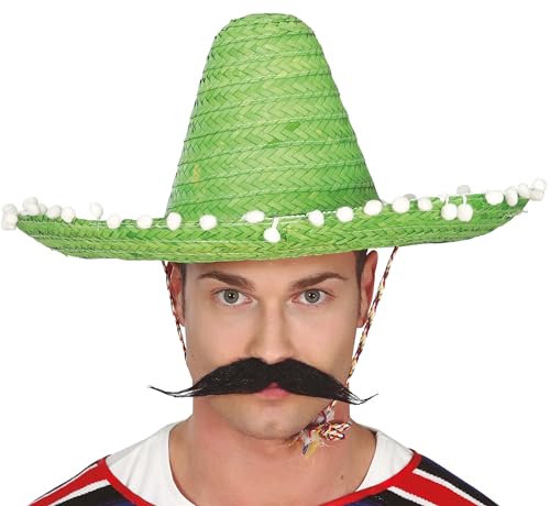 Sombrero mexikaner 45 cm Grün - Sombreros, Gorros, Cascos y Diademas von Fiestas GUiRCA