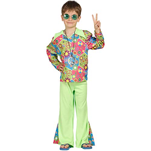 Fiestas GUiRCA 85603 Hippie Kostüm Kind 5/6 Jahre, Mehrfarbig, 5-6 anni (110-115 cm) von Fiestas GUiRCA