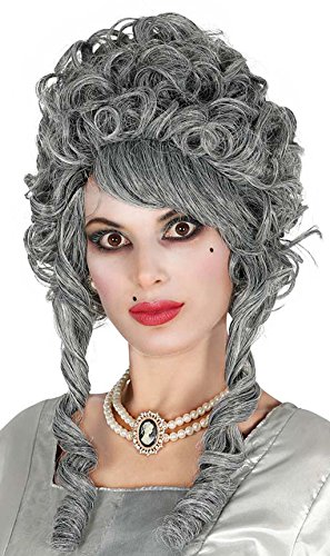FIESTAS GUIRCA | Marquise Perücke Grau (Einheitsgröße) - Kostümzubehör für Halloween und Karneval - Ideal für Epoche-Partys und Themenfeiern - Damen - Grau von FIESTAS GUIRCA