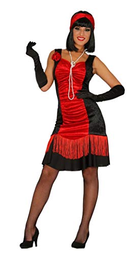 rotes Charleston Kleid Karneval 20er Jahre Motto Party Kostüm für Damen Gr. M-XL, Größe:XL von Fiestas GUiRCA