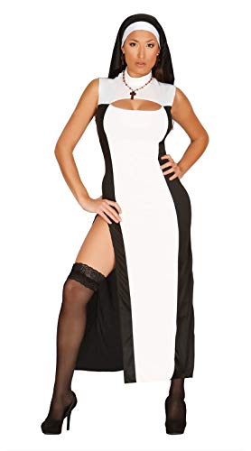 Generique - Sexy Nonnen-Kostüm schwarz-Weiss - M (38-40) von Generique -
