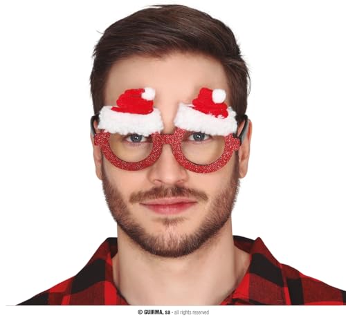 Guirma Weihnachten & Alt & Neu Kostüme | Warme Augen Weihnachtsmütze Brille | Weihnachten | Verkleidung von Guirma