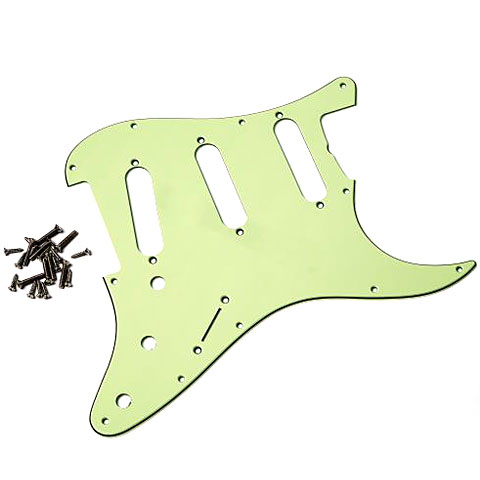 GuitarSlinger Pickguard 62 SC 3 Ply, Mint Green Pickguard GuitarSlinger Pickguard 62 SC 3 Ply, Mint Green Pickguard von GuitarSlinger